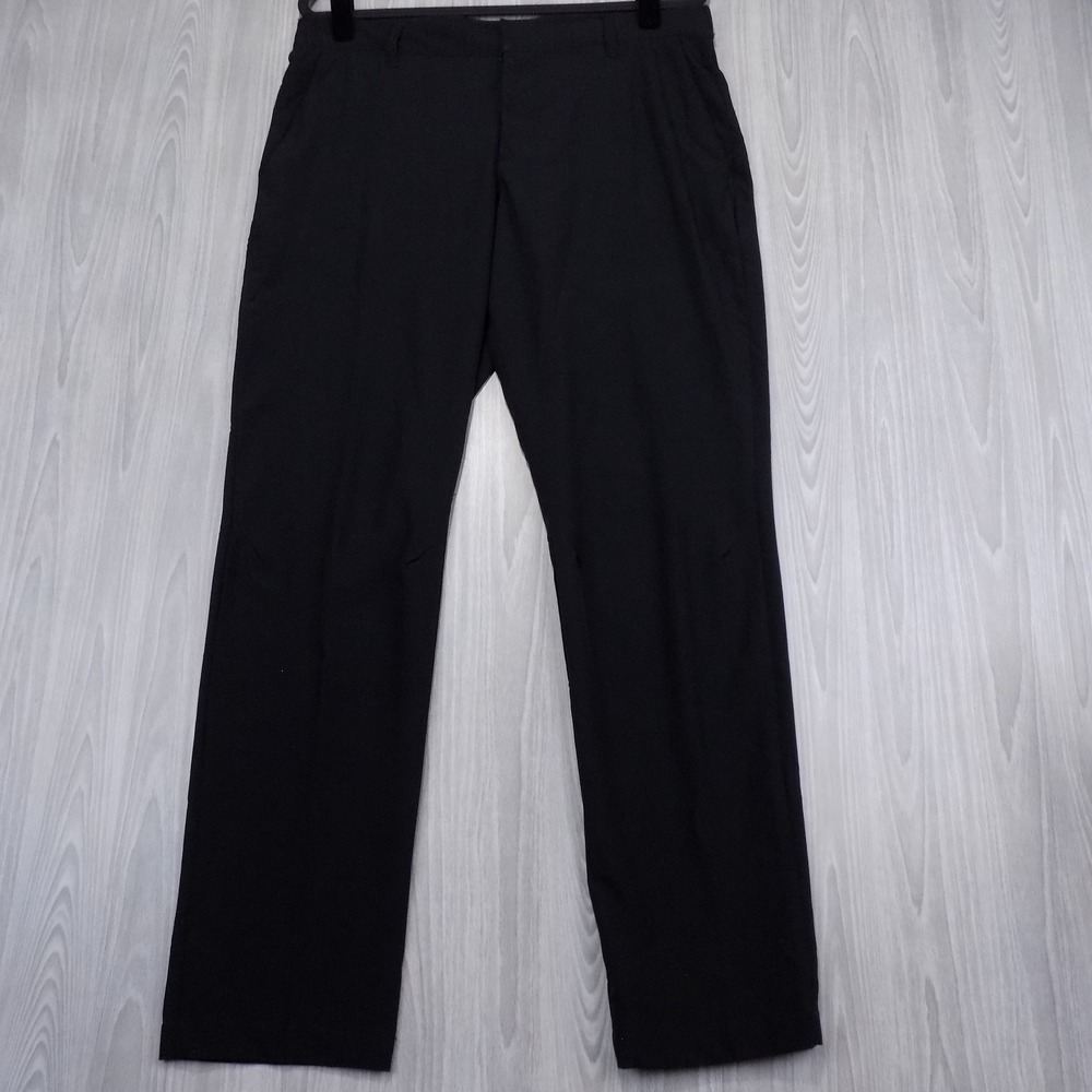 Nike Golf Dri-FIT Slim Fit Pants Mens 34x32 Black Performance Stretch Summer
